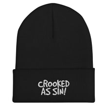 Load image into Gallery viewer, Crooked as Sin! Cuffed Beanie
