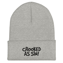 Load image into Gallery viewer, Crooked as Sin! Cuffed Beanie
