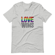 Load image into Gallery viewer, Love Wins Pride Unisex T-Shirt (ADULT / PREMIUM)
