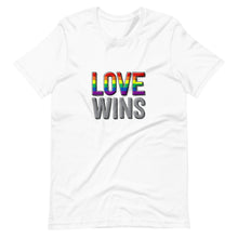 Load image into Gallery viewer, Love Wins Pride Unisex T-Shirt (ADULT / PREMIUM)
